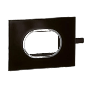 Legrand Arteor 3M Black Mirror Cover Plate With Frame, 5759 13